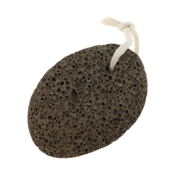 Unique Bargains 1 Pcs Multifunctional Oval Foot Scrubber 3.86"x2.87"x1.38" Brown