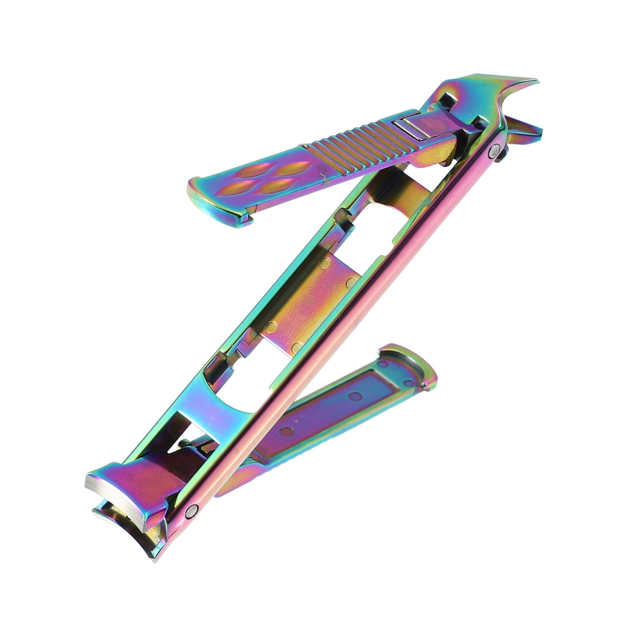 Unique Bargains Portable Stainless Steel Nail Clippers Multicolor 1 Set