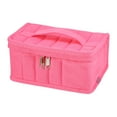 thumbnail image 1 of Unique Bargains 1 Pcs Nail Polish Bag Nail Polish Carrying Case Holds 17 Bottles Nail Art Set Organizer Pink, 1 of 6