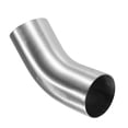 thumbnail image 1 of Unique Bargains 1 Pcs OD 2.75 Inch 45 Degree Mandrel Bend Elbow Exhaust Elbow Pipe for Car Stainless Steel Silver Tone, 1 of 6