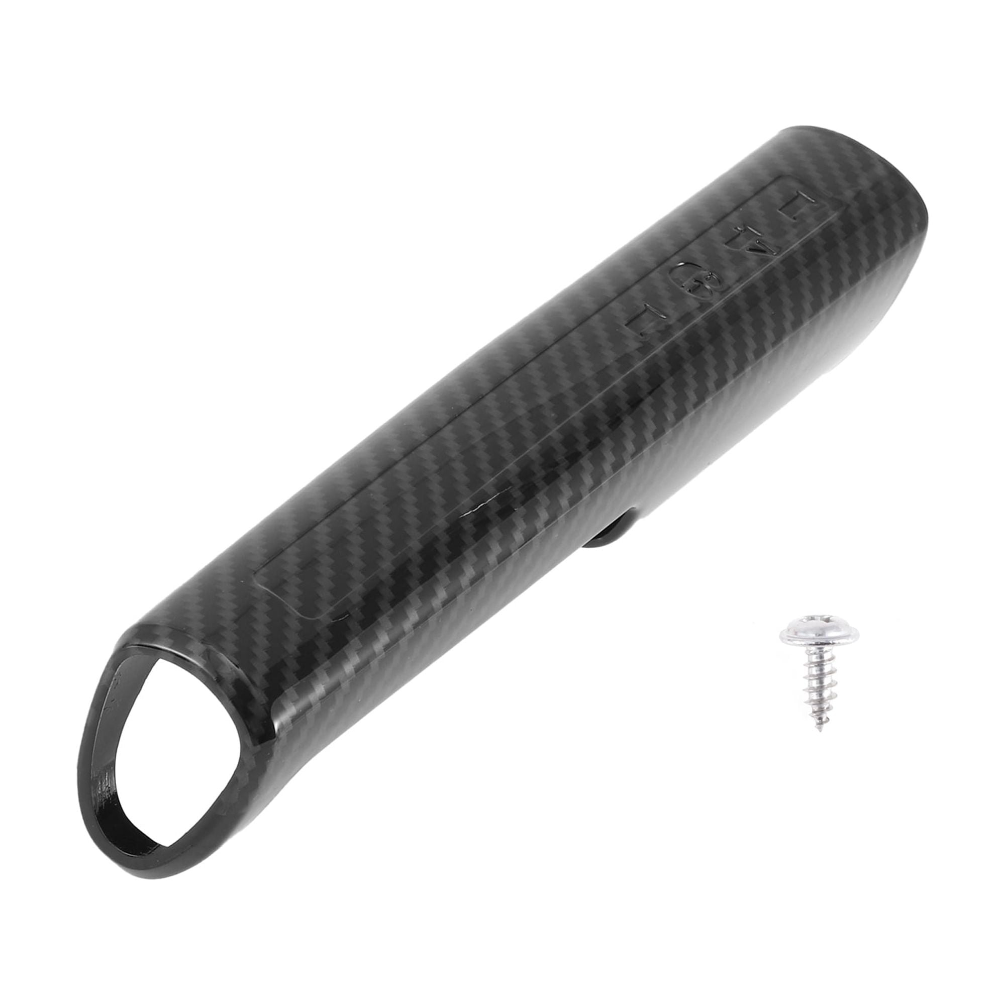 Unique Bargains 1 Pcs Parking Handbrake Cover Trim for Jeep Wrangler JK JKU 2011-2017 Parking Brake Handle Decorative Protector Carbon Fiber Pattern ABS Black