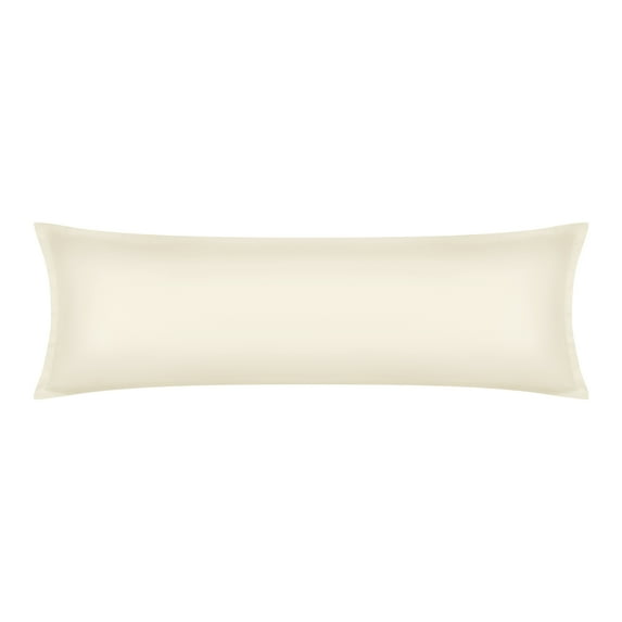 Unique Bargains 1 Pcs Pillow Cases Breathable Cooling Pillow Covers Light Yellow 20"x60"