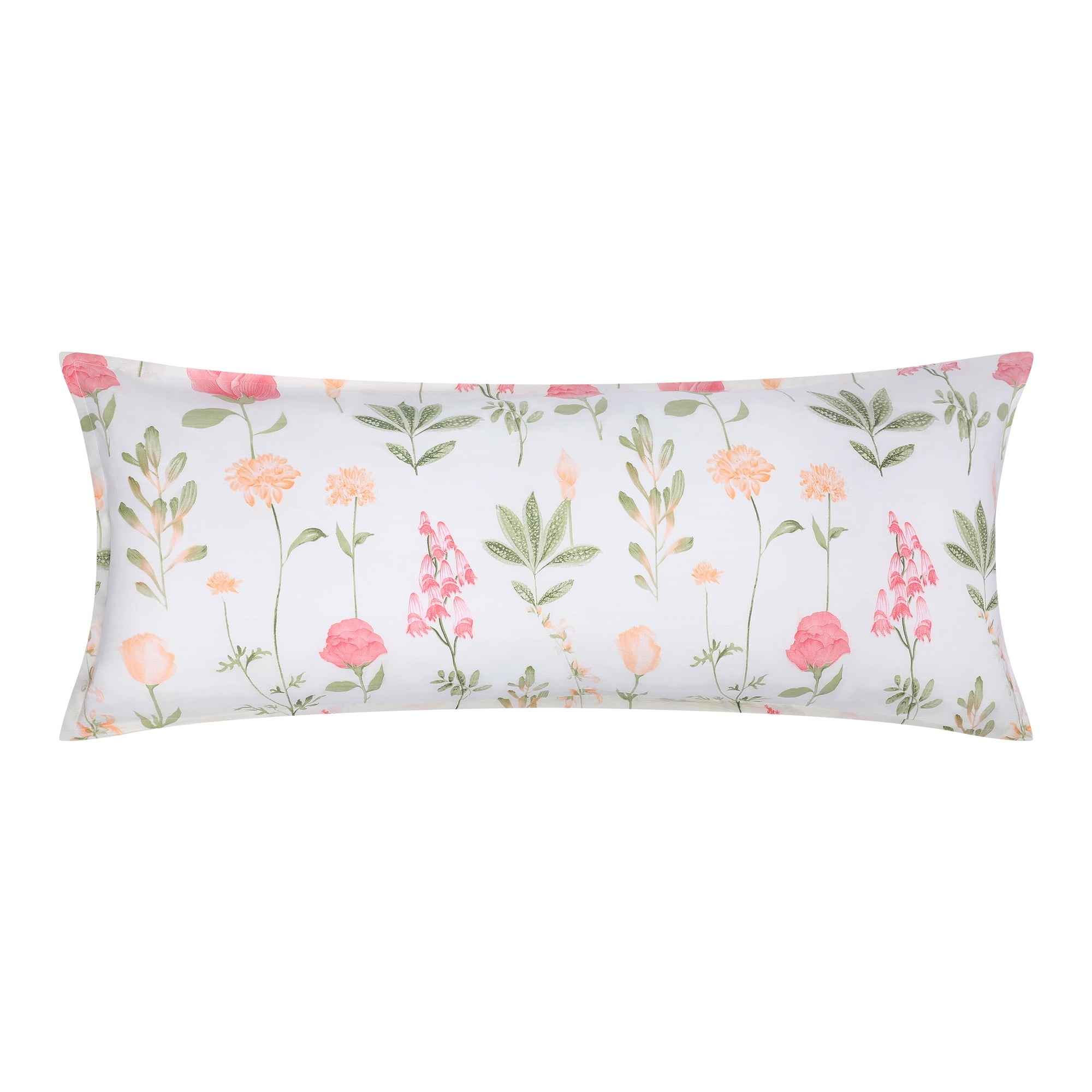Unique Bargains 1 Pcs Pillowcase Breathable Soft Floral Pillow Cases Flowers 20"x48"