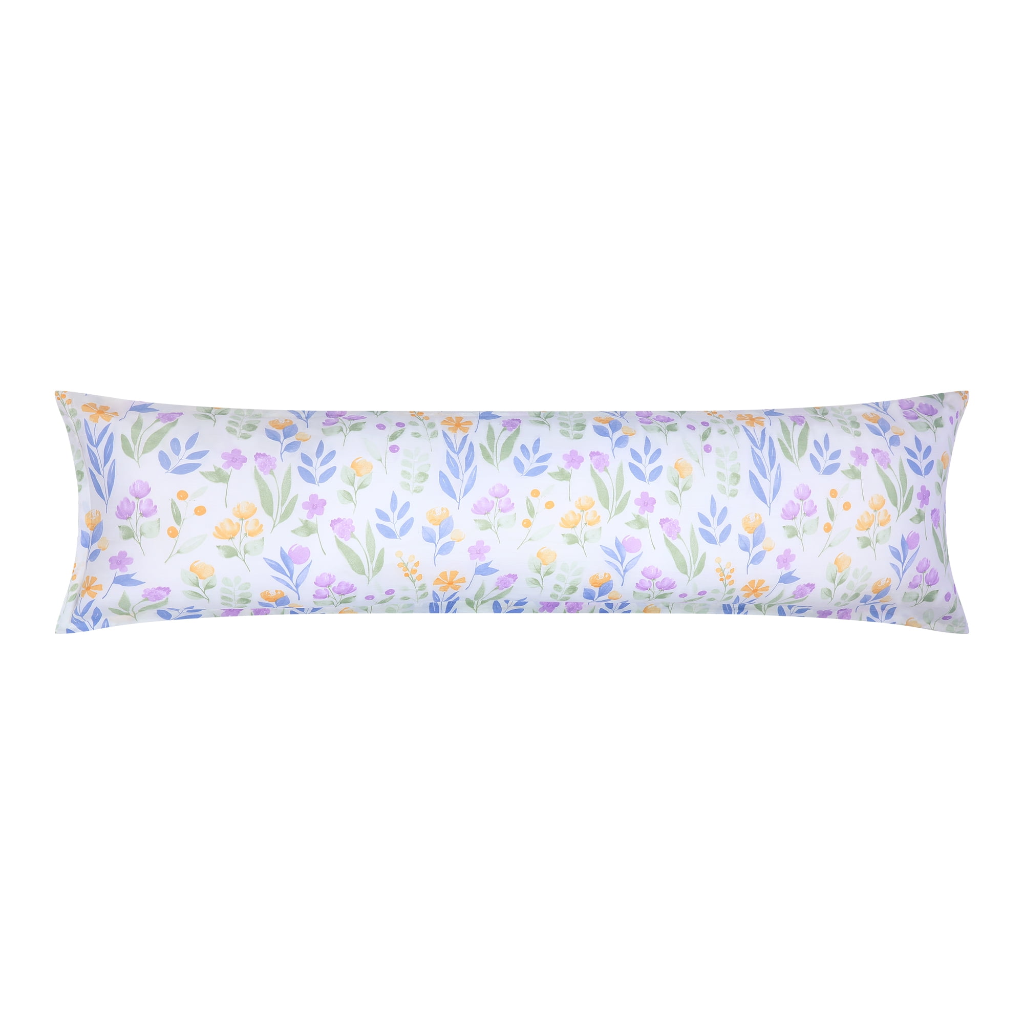 Unique Bargains 1 Pcs Pillowcase Breathable Soft Floral Pillow Cases Purple 20"x72"