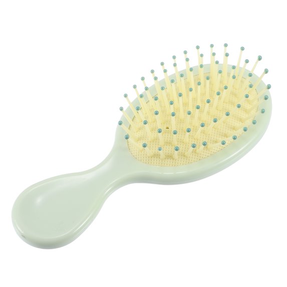 Unique Bargains 1 Pcs Pocket Detangle Brush Barber Brush Tools for Men and Women Styling Comb for Curly Hair Green