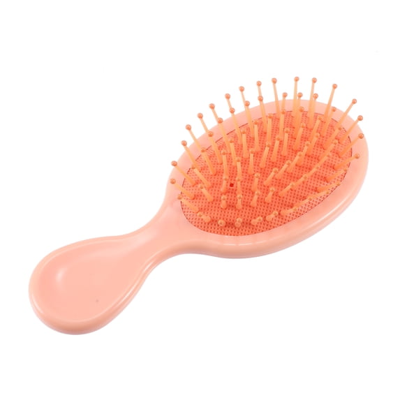 Unique Bargains 1 Pcs Pocket Detangle Brush Barber Brush Tools for Men and Women Styling Comb for Curly Hair Orange
