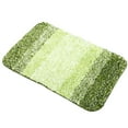 thumbnail image 1 of Unique Bargains 1 Pcs Polyester Bathroom Mat Non Slip Soft Bath Mats Rugs Machine Washable Gradient Green 60x40cm, 1 of 6