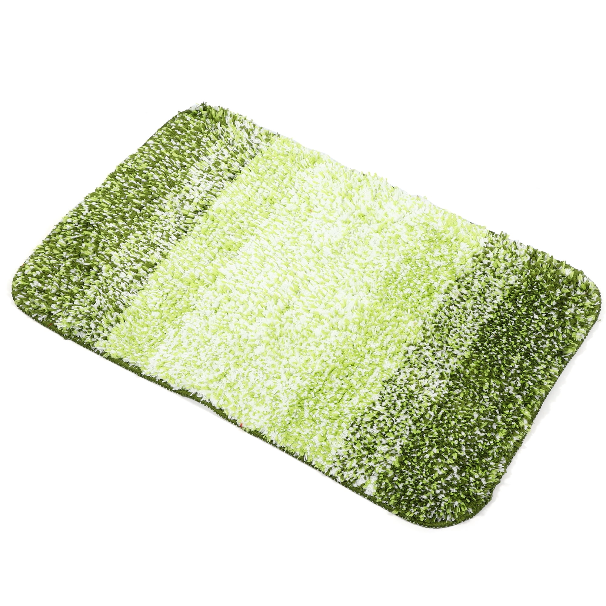 Unique Bargains 1 Pcs Polyester Bathroom Mat Non Slip Soft Bath Mats