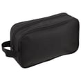 thumbnail image 1 of Unique Bargains 1 Pcs Portable Makeup Bag Toiletry Bag Cosmetic Organizer for Travel Oxford Cloth Black, 1 of 6