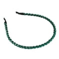thumbnail image 1 of Unique Bargains 1 Pcs Hairband for Women Rhinestone Hair Hoop Headband 0.24 Inch Wide Green, 1 of 7