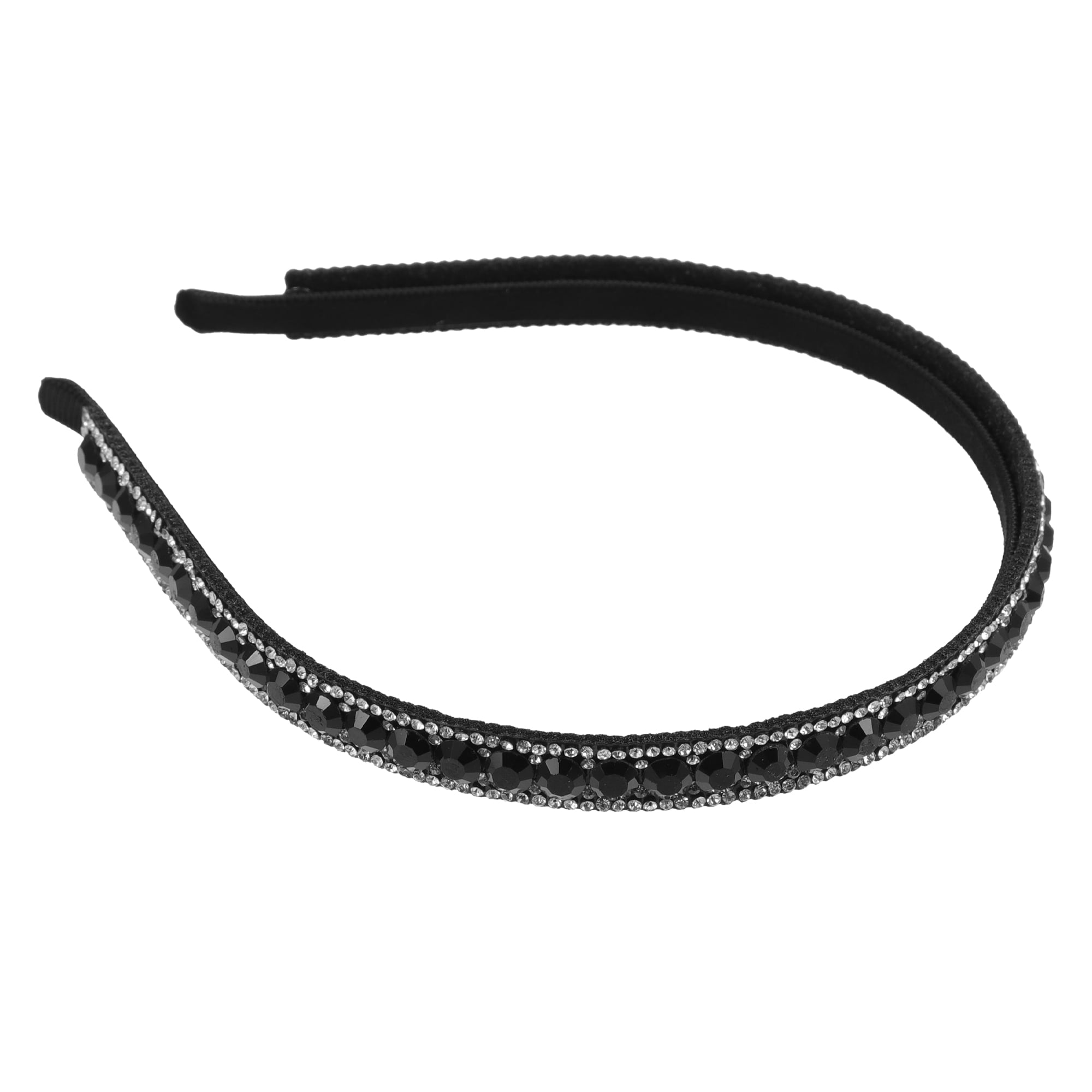 Unique Bargains 1 Pcs Rhinestone Headband Faux Crystal Headbands Hair