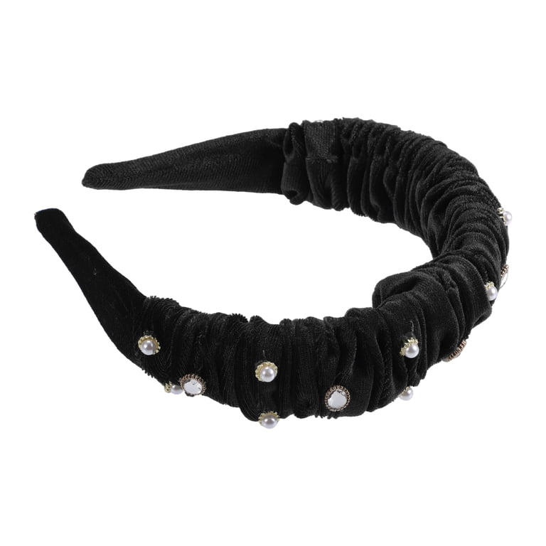 Women\'s Black Faux Crystal Headbands Baroque crystal headband Women Luxury Queen crown tiara  main image 4