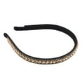 thumbnail image 1 of Unique Bargains 1 Pcs Rhinestone Headband Faux Crystal Headbands Hair Accessories for Women Champagne 0.47 Inch Wide, 1 of 7