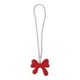thumbnail image 1 of 1 Pcs Rhinestones Bow inlaid with Rhinestones Car Rear View Mirror Pendant Accessories Car Hanging Ornament Red, 1 of 6
