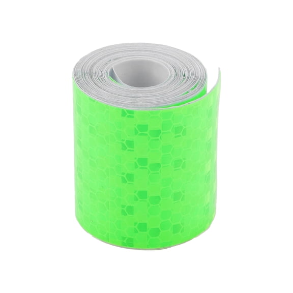 Unique Bargains 1 Pcs Safety Warning Reflective Tape Increased Visibility Reflective Strips 9.84ft x 1.97" Green