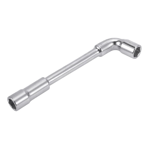 Unique Bargains 1 Pcs Socket Wrench Spanner Socket Remover 13.3x3.5cm Alloy Steel Hexagon 10mm for Car Motorcycle Dirtbike Repair L Shaped Wrench Sleeve Double Ended