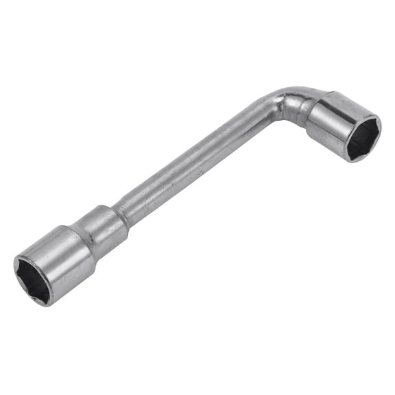 Unique Bargains 1 Pcs Socket Wrench Spanner Socket Remover Carbon Steel Hexagon for Car Motorcycle Dirtbike Repair l Shaped Wrench Sleeve Double Ended 15mm x 13.8cm (IDxL)