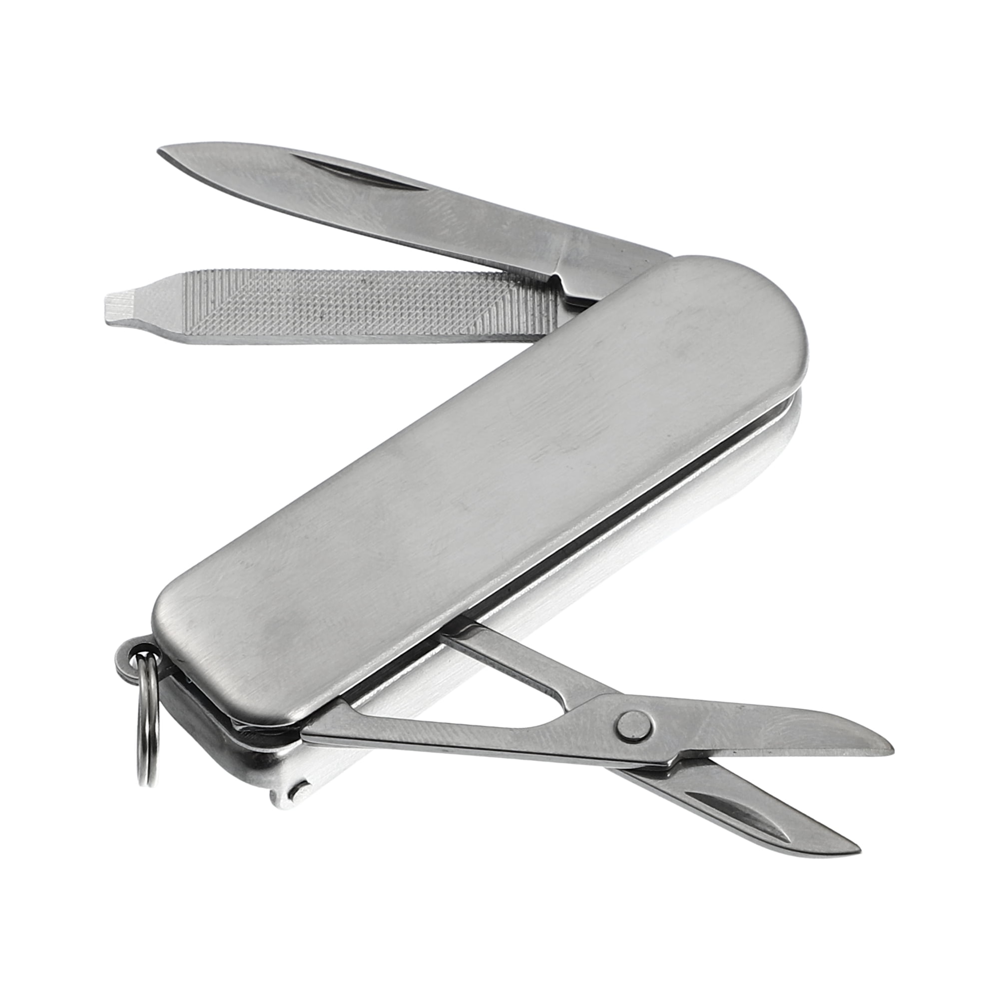 Unique Bargains 1 Pcs Stainless Steel Nail Clippers for Men and Women Silver Tone