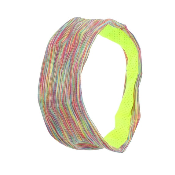 Unique Bargains 1 Pcs Stretchy Nonslip Sweat Wicking Yoga Headband Sweatband for Men Women Multicolor