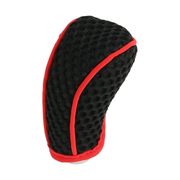 Unique Bargains 1 Pcs Universal Car SUV Truck Manual Gear Shift Knob Cover Black Red Fabric