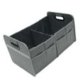 thumbnail image 1 of Unique Bargains 1 Pcs Universal Car Trunk Organizer - Multi Compartments Car Storage Organizer Foldable - Gray, 1 of 6