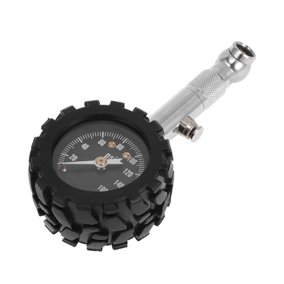 Unique Bargains 1 Pcs Universal Tire Pressure Gauge 0-160PSI 1.97 Inch Digital Pressure Gauge with Wheel Cover Tyre Air PSI Meter for Motorcycle SUV Truck
