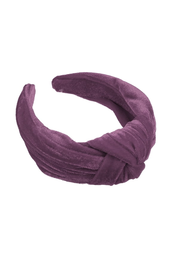 1 Pcs Velvet Wide Knotted Hairband for Women Hairband Hair Hoop Hair Accessories Fuchsia