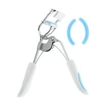 Unique Bargains 1 Pcs Women Convenient Eyelash Curler for Business Travel Carbon Steel PS White Blue