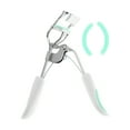 thumbnail image 1 of Unique Bargains 1 Pcs Women Convenient Eyelash Curler for Business Travel Carbon Steel PS White  Green, 1 of 4