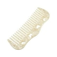 thumbnail image 1 of Unique Bargains 1 Pcs Women Heart Style Wide Tooth Comb for Curly Thick Wavy Straight Hair Beige, 1 of 6