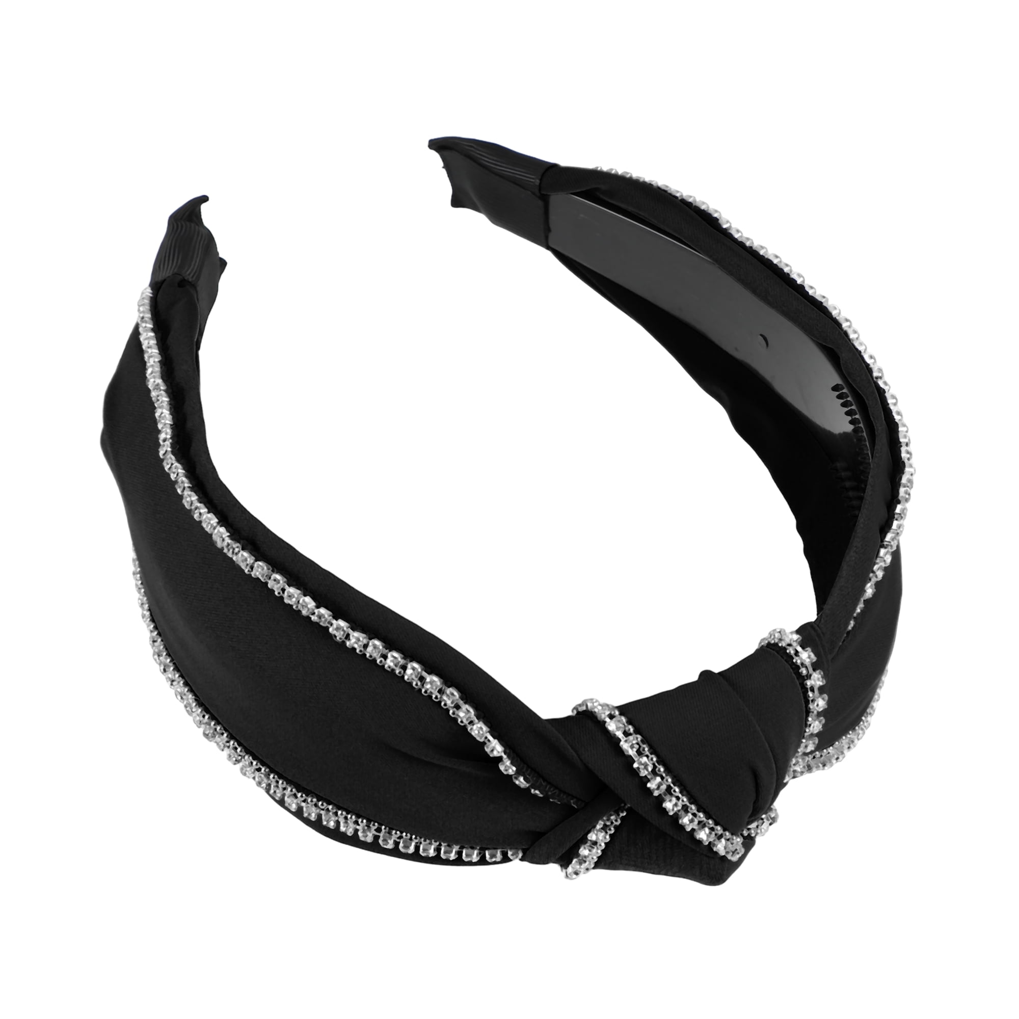 NEW knot black wide headband Dahlia Romantic Side Knot Wide Headband main image 2