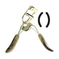 thumbnail image 1 of Unique Bargains 1 Pcs Women Portable Eyelash Curler for Travel Carbon Steel PS Gold Tone, Black, 1 of 4