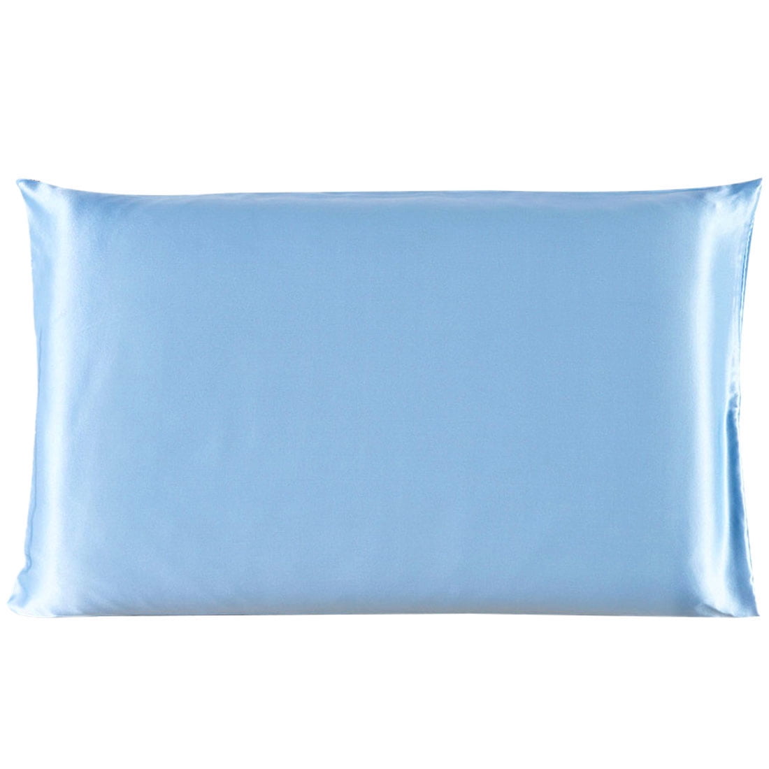 Unique Bargains 1 Piece 100% Silk Pillowcase Cyan Queen