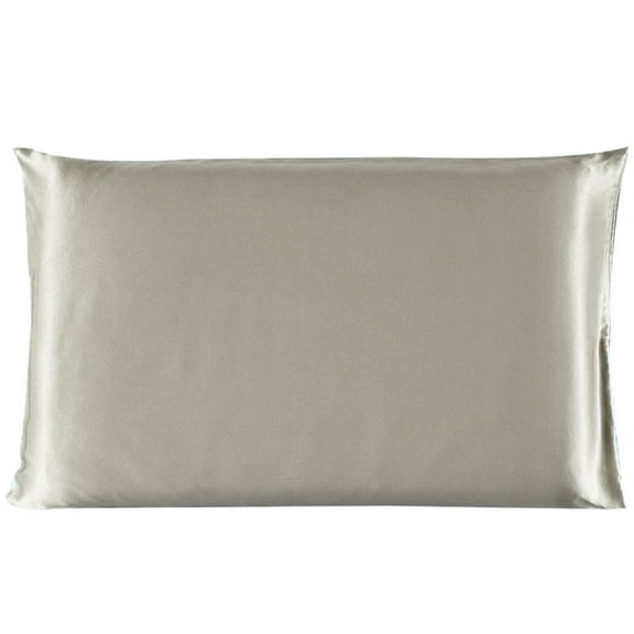 Unique Bargains 1 Piece 100% Silk Pillowcase Light Brown Standard