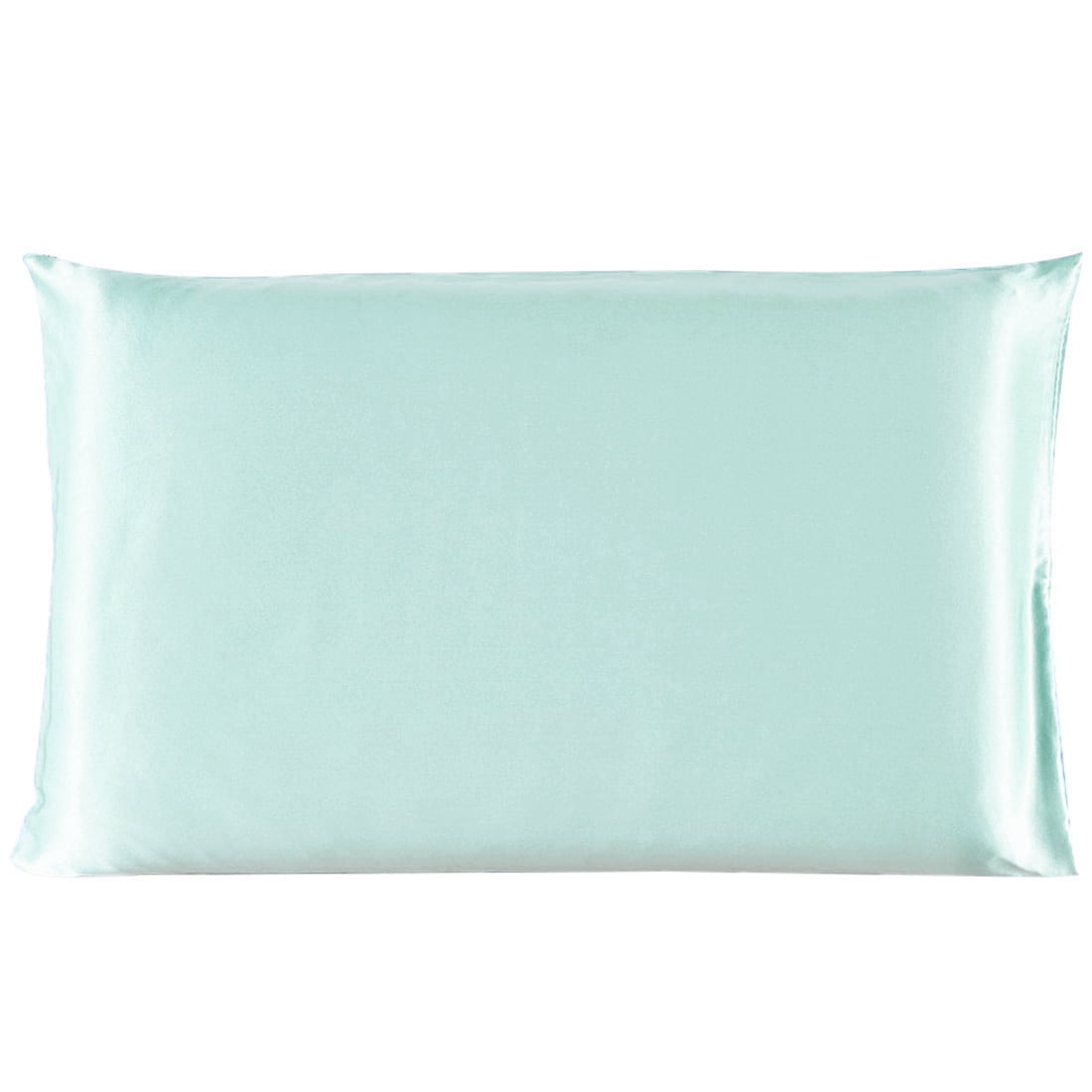 Unique Bargains 1 Piece 100% Silk Pillowcase Light Green Standard