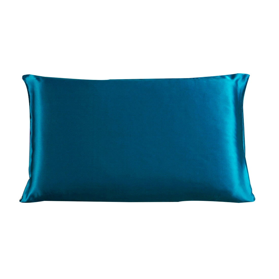 Unique Bargains 1 Piece 100% Silk Pillowcase Peacock Blue King