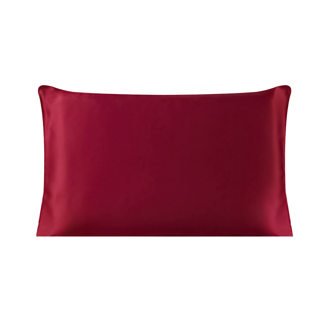 Unique Bargains 1 Piece 100% Natural Silk Pillowcase Burgundy Travel