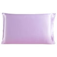 thumbnail image 1 of Unique Bargains 1 Piece 100% Silk Pillowcase Light Purple King, 1 of 7