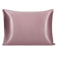 thumbnail image 1 of Unique Bargains 1 Piece 22 Momme 100% Silk Pillowcase Mauve King, 1 of 8