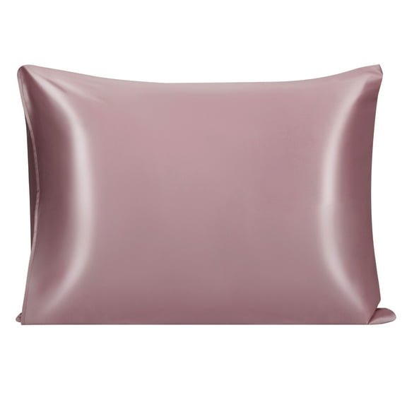 Unique Bargains 1 Piece 22 Momme 100% Silk Pillowcase Mauve Standard