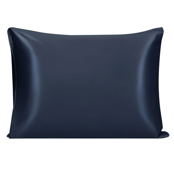 Unique Bargains 1 Piece 22 Momme 100% Silk Pillowcase Navy King