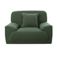 thumbnail image 1 of Unique Bargains 1-Piece Jacquard Solid Stretch Armchair Slipcover, Green, 1 of 8