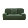 thumbnail image 1 of Unique Bargains 1-Piece Jacquard Solid Stretch XL Sofa Slipcover, Green, 1 of 8