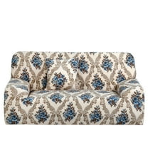 Unique Bargains 1-Piece Modern Floral Stretch couch cover, Beige