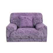 Unique Bargains 1-Piece Traditional Artistic Stretch Armchair Slipcover, Purple