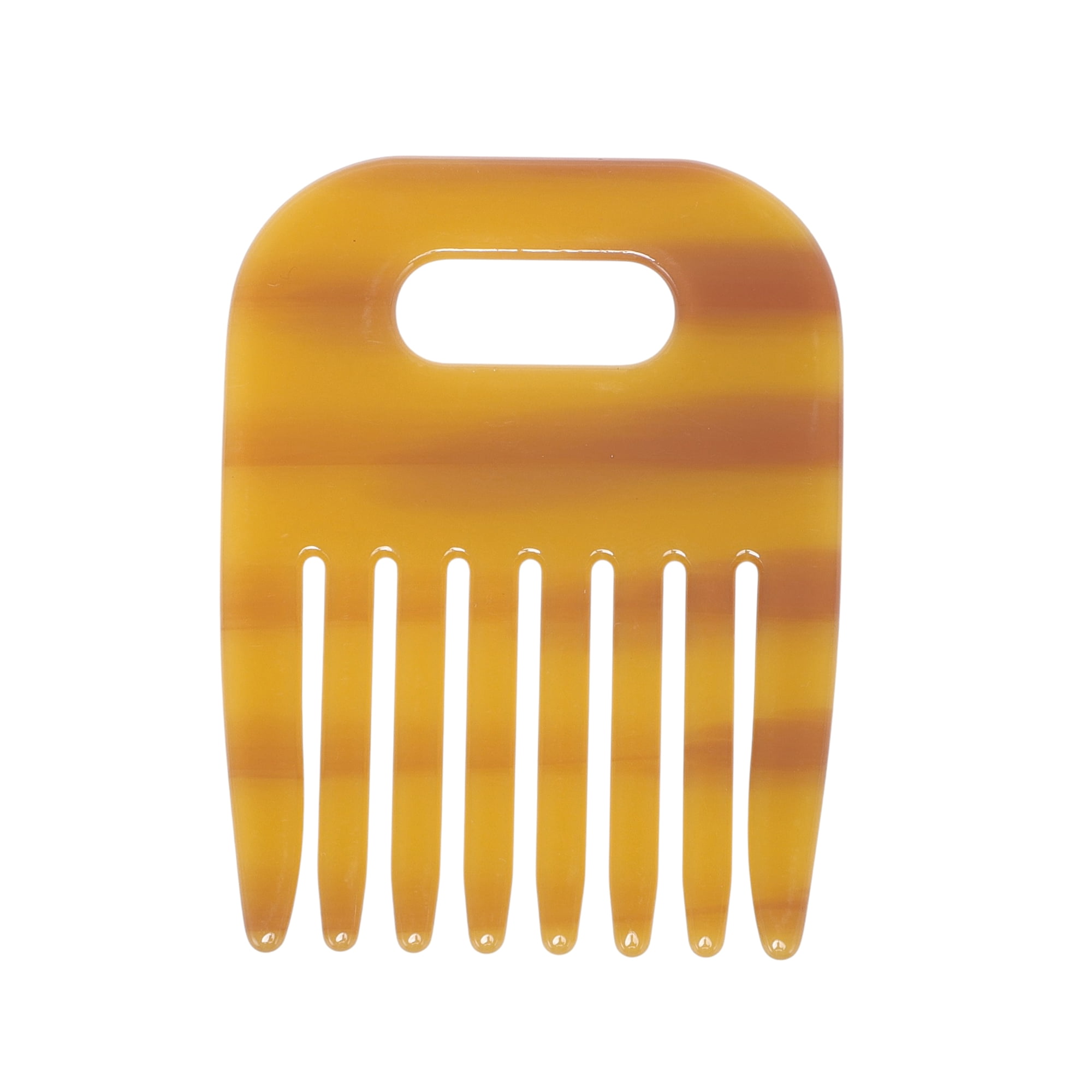 Unique Bargains 1 Piece Women Durable Vintage Acetate Comb for Curly Hair Amber