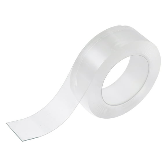 Unique Bargains 1 Roll Car/DIY Crafts Nano Double Sided Tape Heavy Duty Reusable Clear Tape Strips 6.56ftx0.79"x0.04"