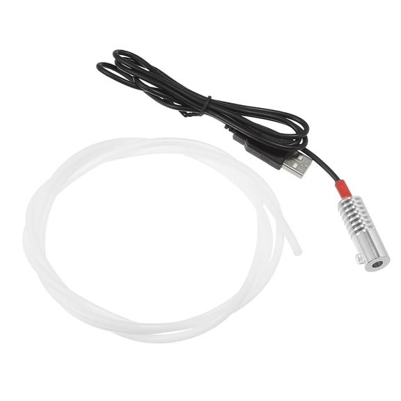 Unique Bargains 1 Set 1.5m 4.92ft 5mm 0.20" Car PMMA Side Glow Fiber Optic Cable with Red LED Illuminator