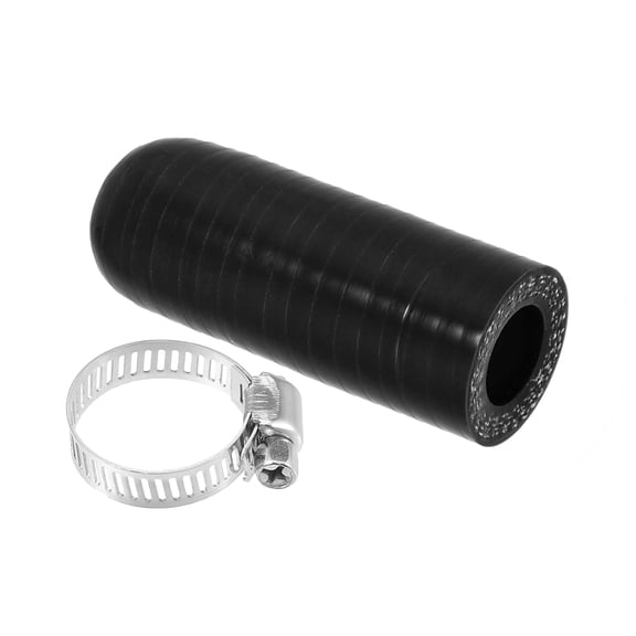 Unique Bargains 1 Set 14mm ID Silicone Coolant Cap with Clamp for Coolant Heater Bypass Vacuum Water Port Black