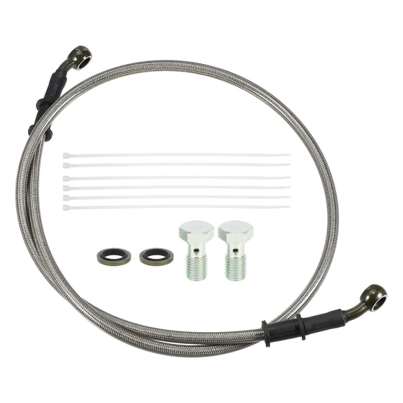Unique Bargains 1 Set 1m 3.28ft Motorcycle Hydraulic Brake or Clutch Line Hose for Motorcycle Dirt Bike with Screws